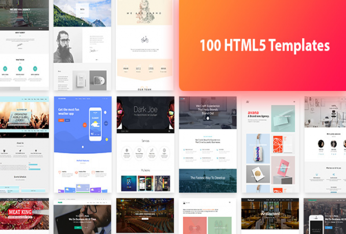Ultimate Bundle 100 Template HTML5