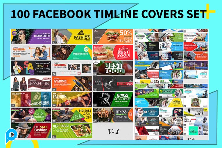 Ultimate Facebook Timeline Covers Pack 100 Fully Editable PSD Files