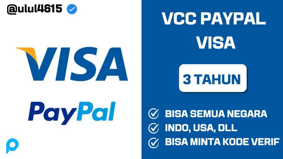 VCC Paypal 3 Tahun ( Verifikasi )