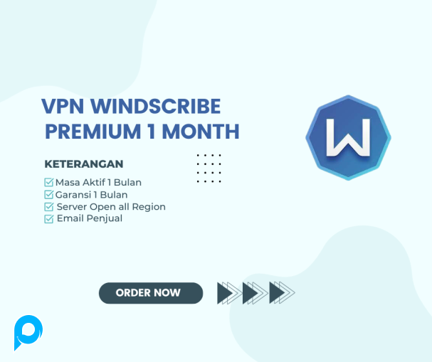Vpn Windscribe Premium Durasi 1 Month