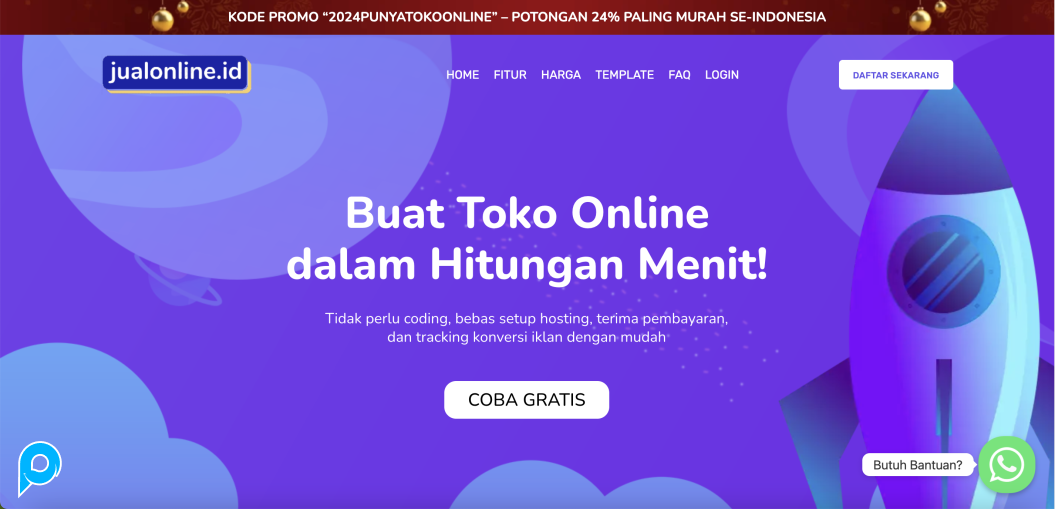 Website Saas JualOnline.id