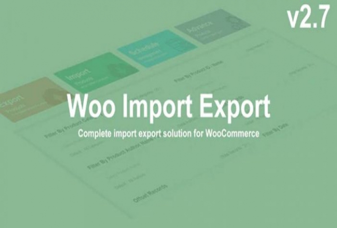Woo Import Export - Products / Orders / Users / Multifunction